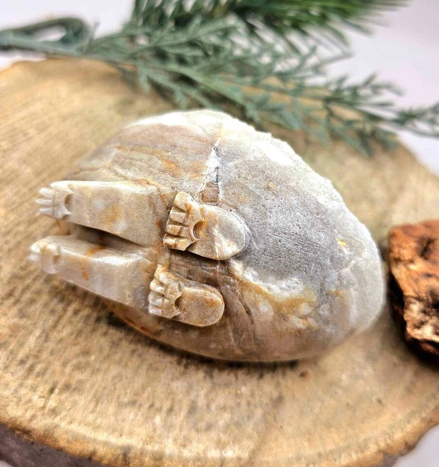 Adorable Crystal Cluster Hand Carved Cute Big Hedgehog Figure