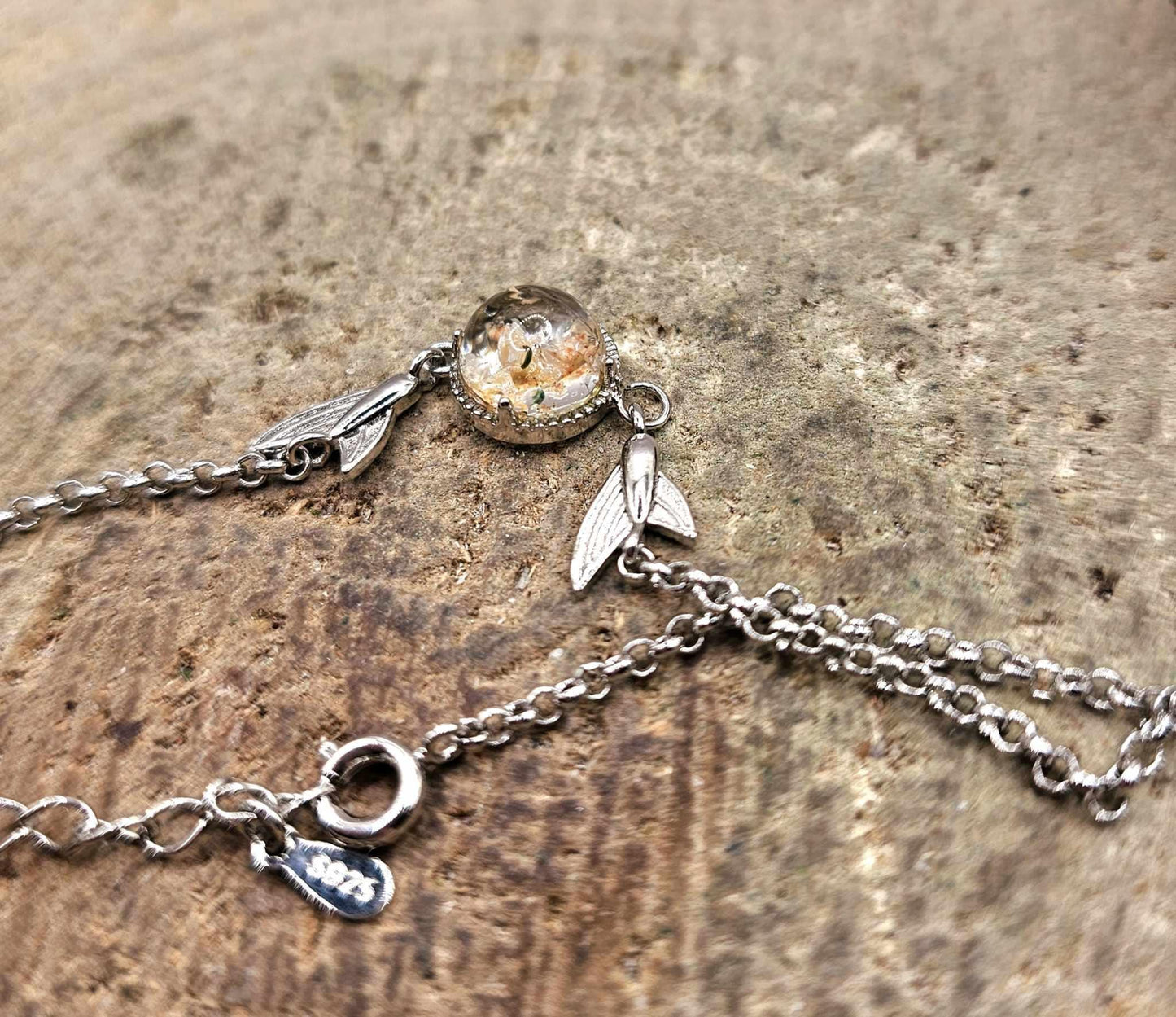 Beautiful Nature Phantom Garden Quartz Mermaid Tail Bracelet