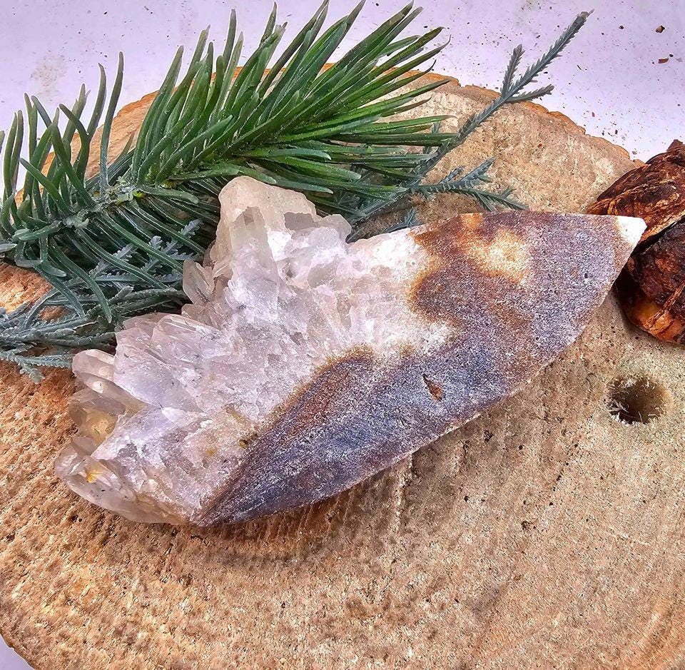 Nature Crystal Cluster Hand Carved Dragon Eye Decor Figure