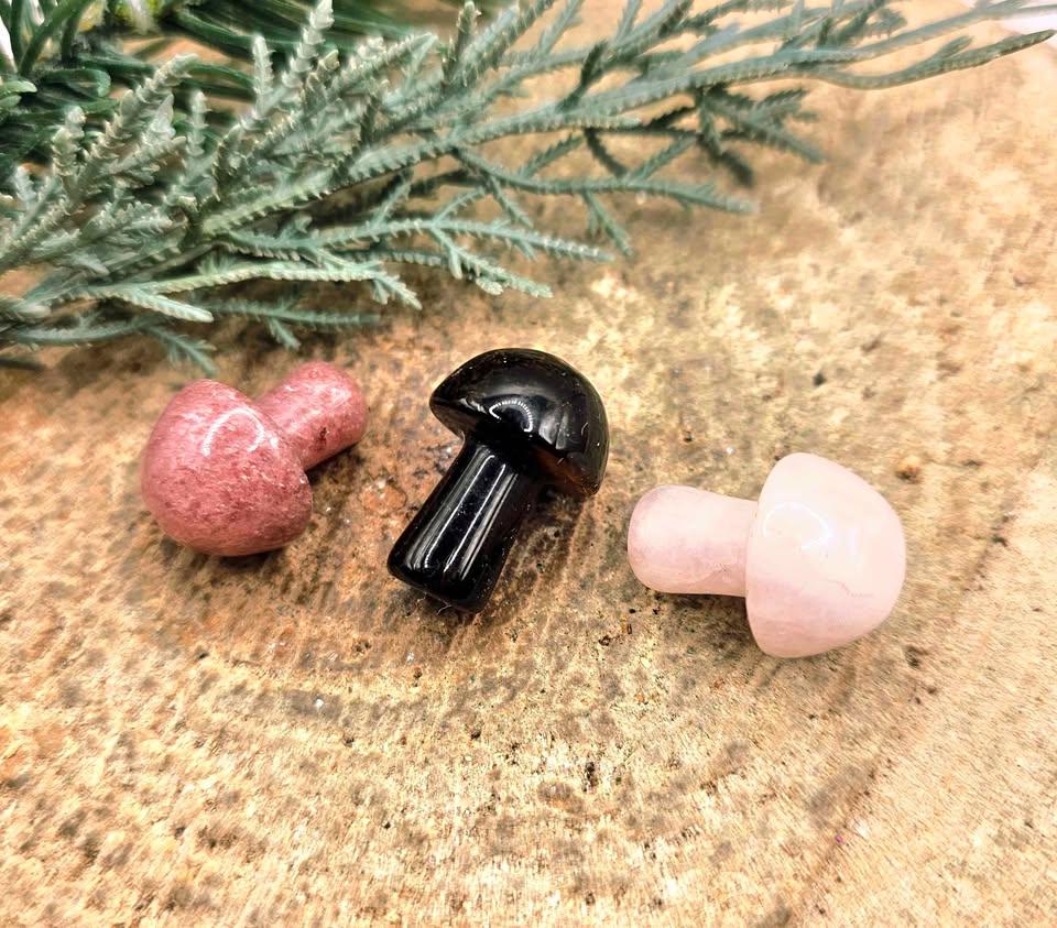 Assorted 7pcs Nature Crystal Stone Mushroom
