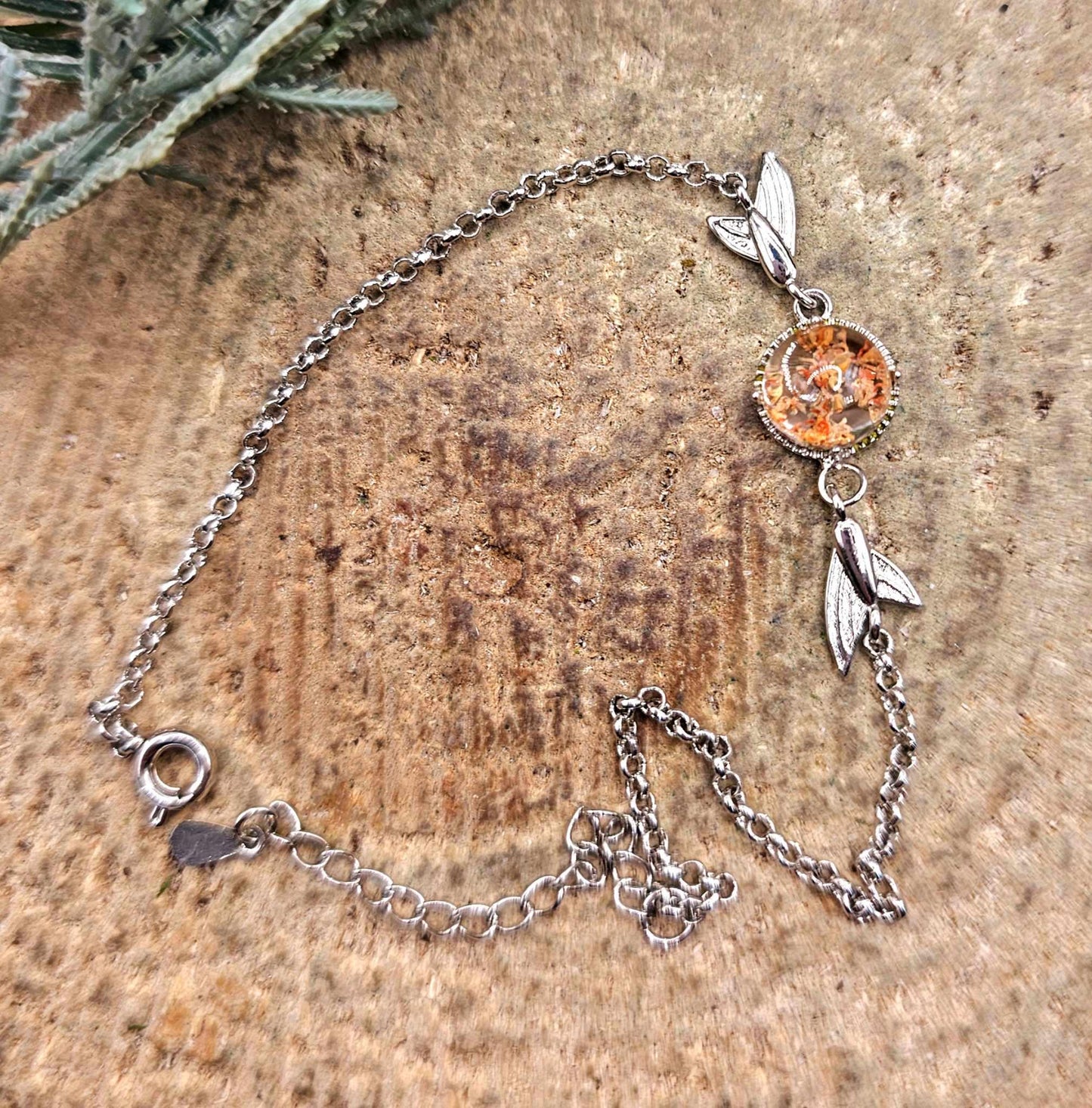 Beautiful Nature Phantom Garden Quartz Mermaid Tail Bracelet