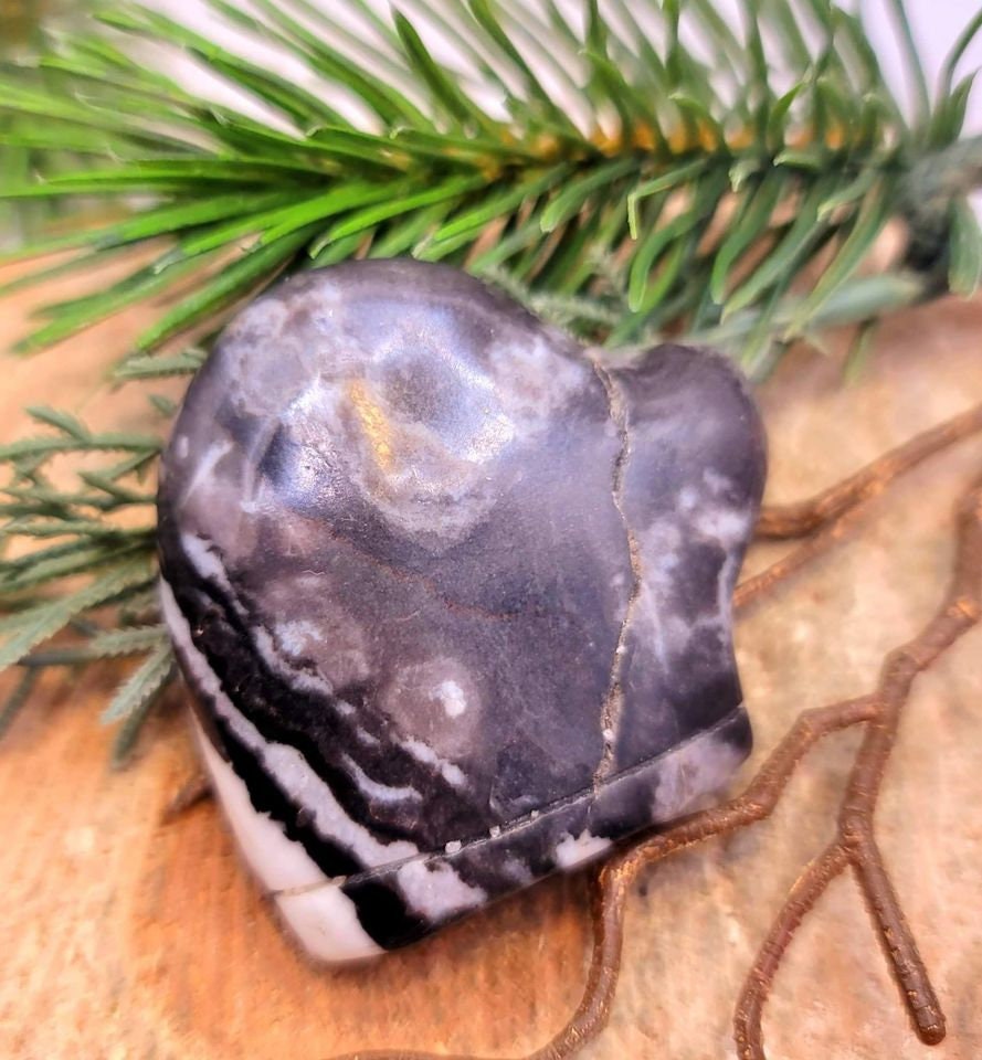 Adorable Nature Zebra Stone Hand Carved Big Mitten Decor Figure