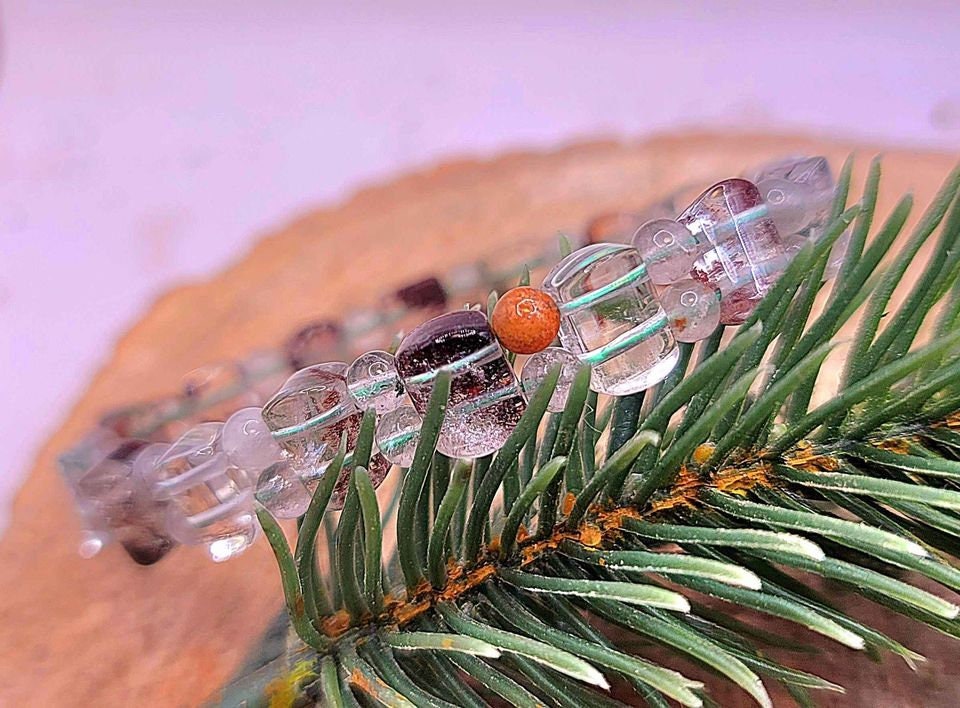 Beautiful Nature Phantom Quartz Mixed Beads Bracelet