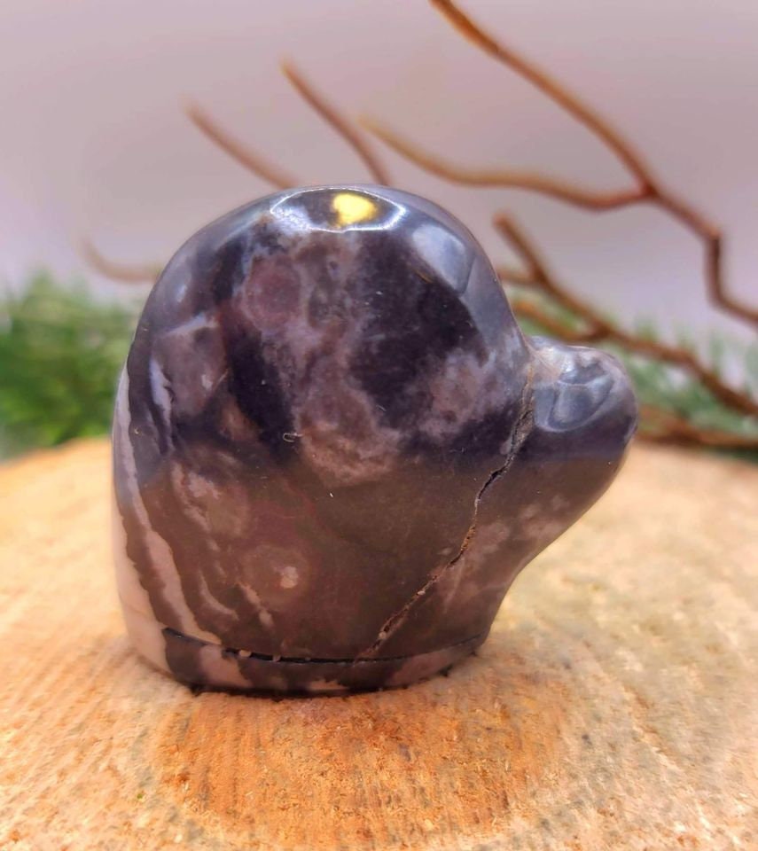 Adorable Nature Zebra Stone Hand Carved Big Mitten Decor Figure