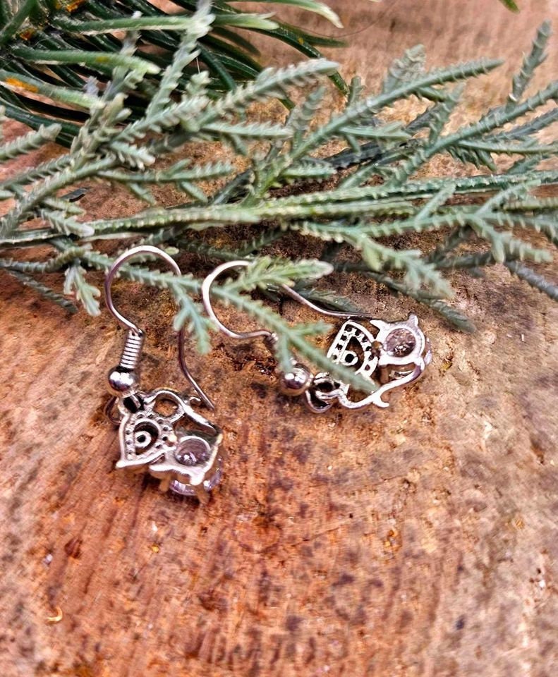 Cute Mouse 2.8ct Moissanite Diamond S925 Dangle Earring