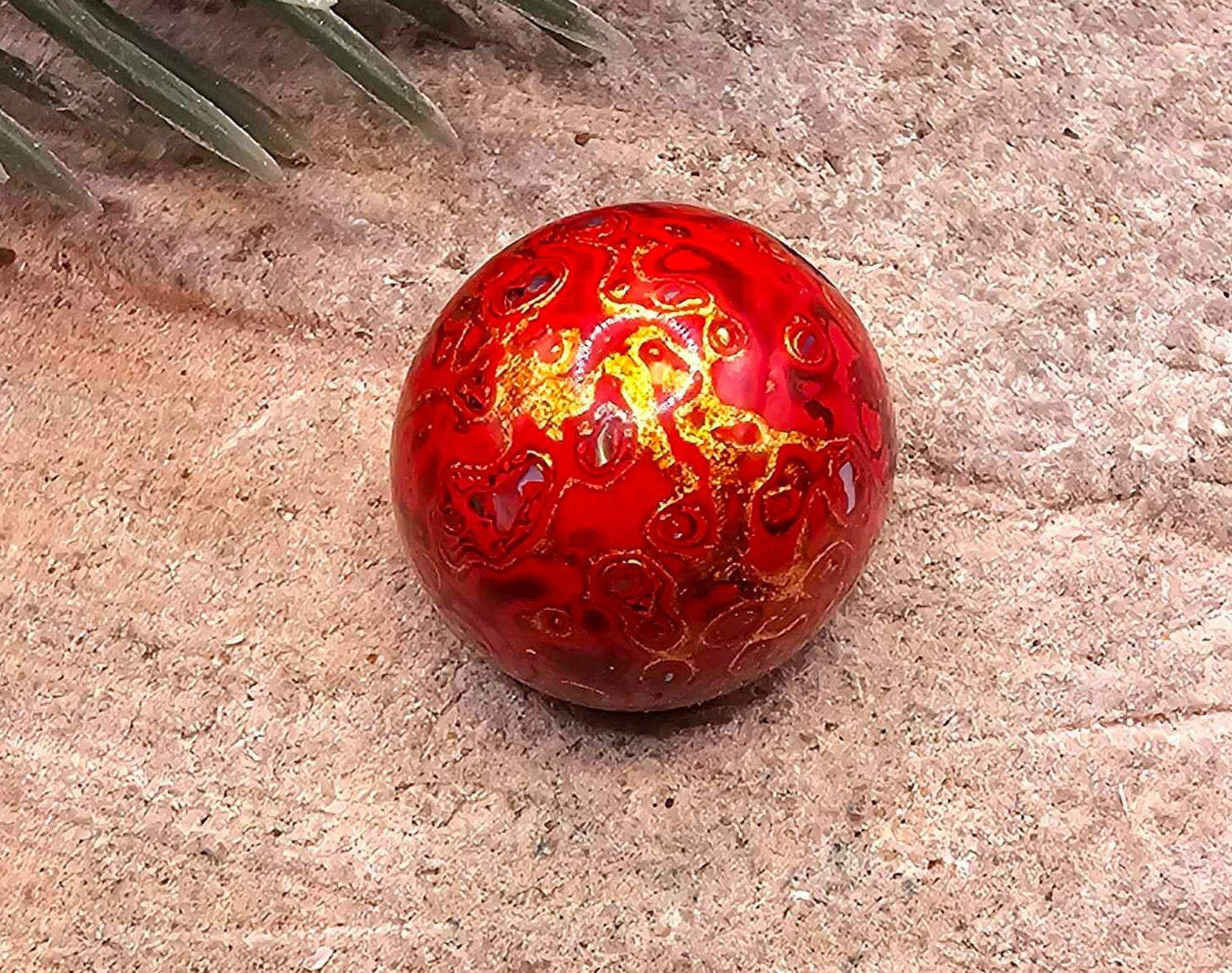 Chinese Nature Tree Lacquer Hand Painted Wood Bead Pendant Necklace