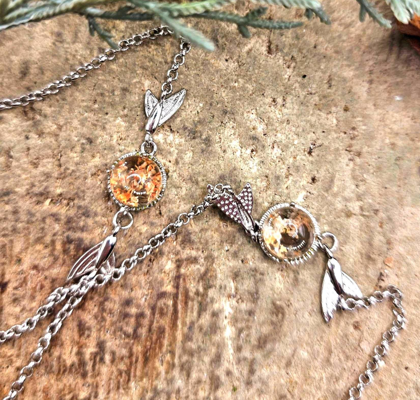 Beautiful Nature Phantom Garden Quartz Mermaid Tail Bracelet