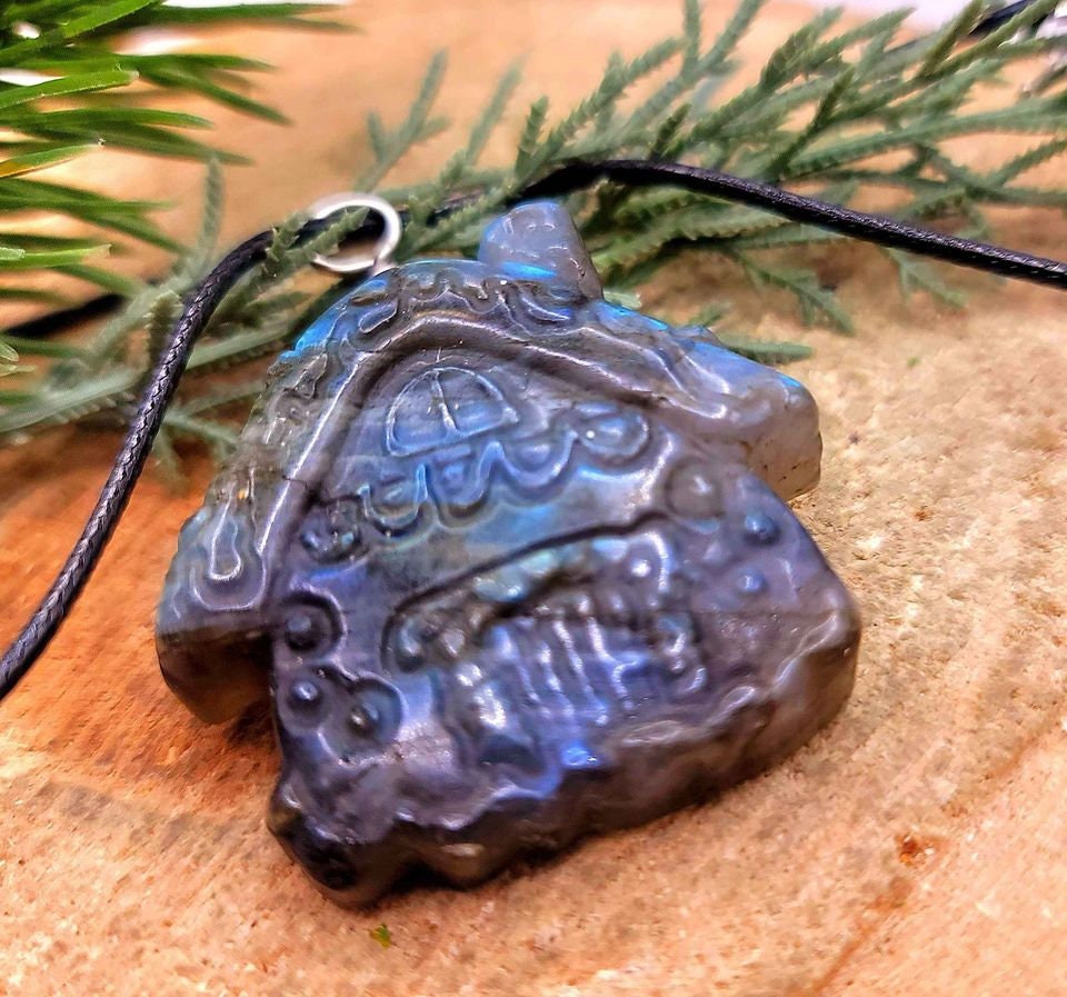 Beautiful Nature Labradorite Strong Flash Cottage Farmhouse Pendant Necklace