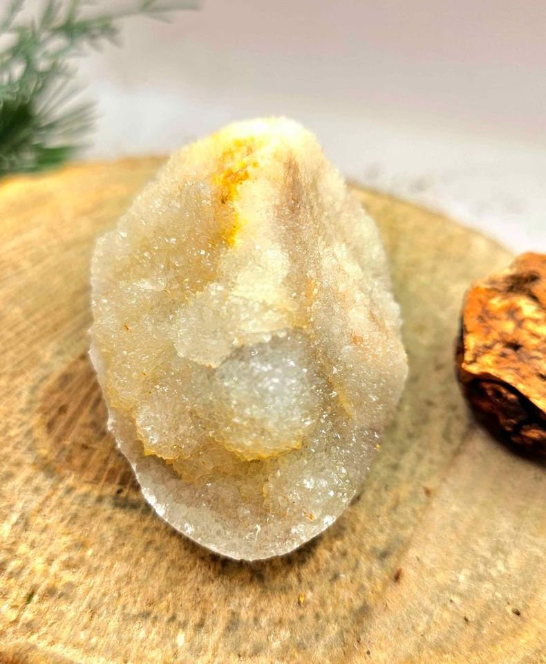 Adorable Crystal Cluster Hand Carved Cute Big Hedgehog Figure