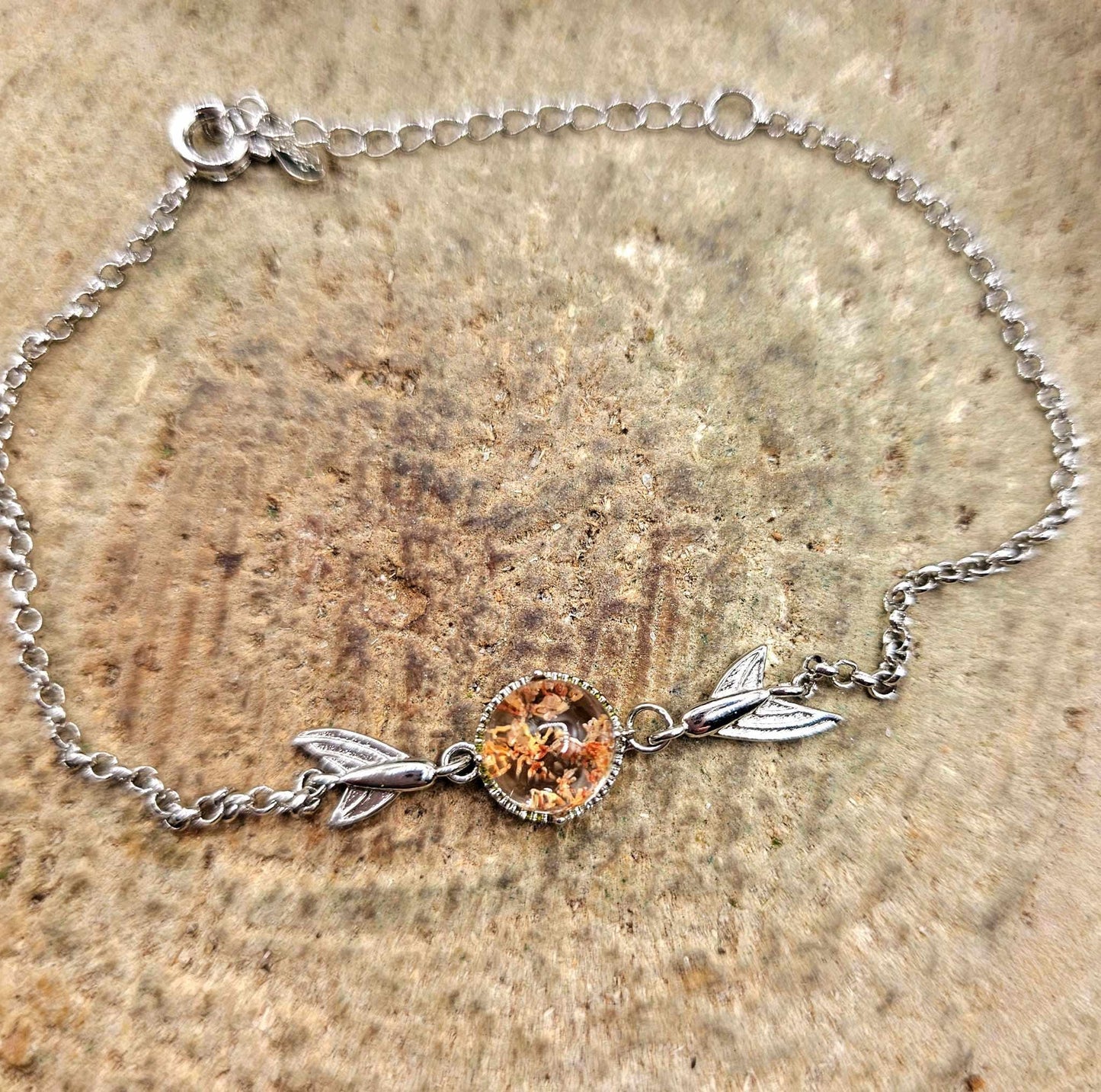 Beautiful Nature Phantom Garden Quartz Mermaid Tail Bracelet