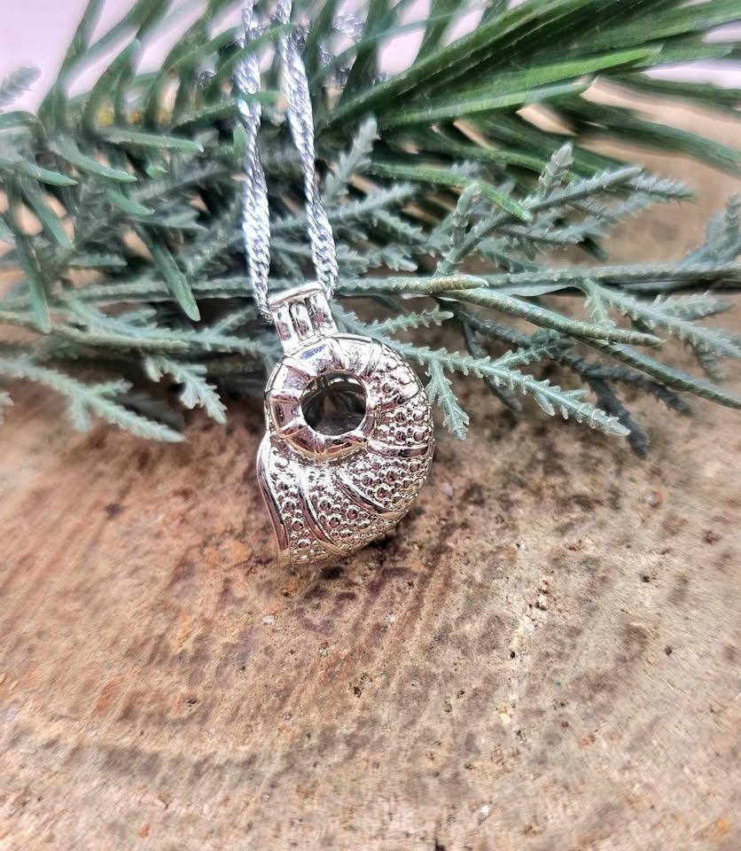 Silver Tone Openable Locket With Crystal Stone Pendant Necklace
