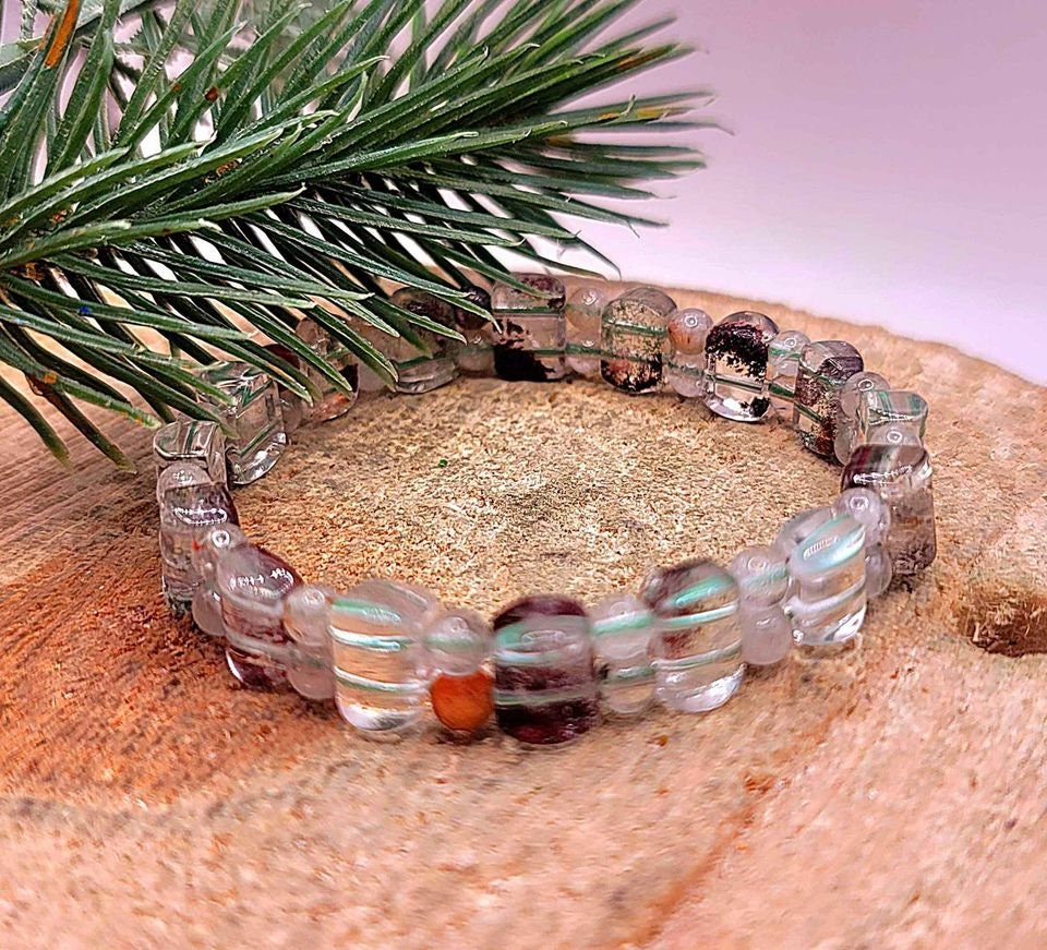 Beautiful Nature Phantom Quartz Mixed Beads Bracelet