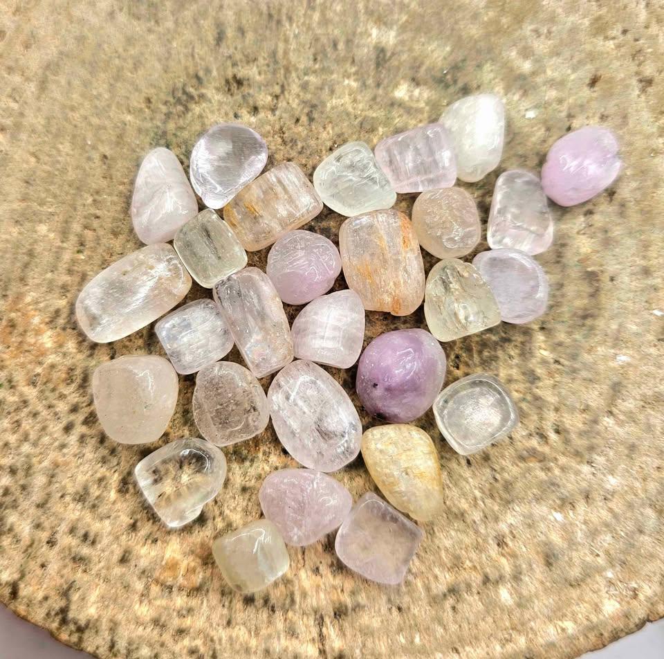A Bottle Of Nature Kunzite Polished Stone Chips