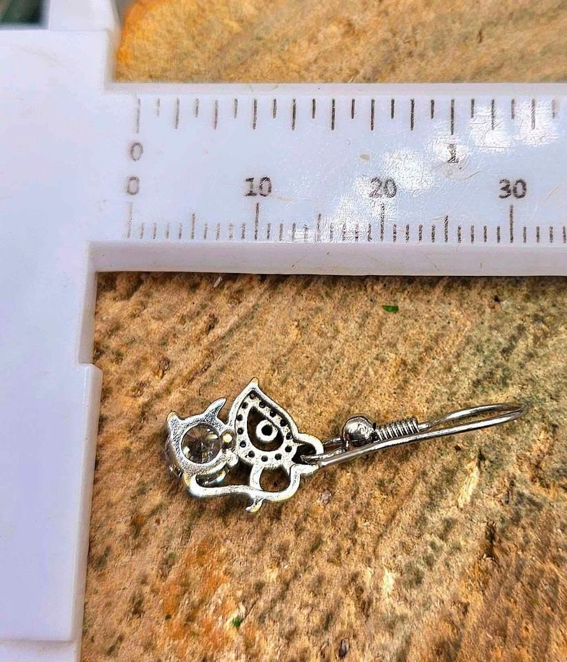 Cute Mouse 2.8ct Moissanite Diamond S925 Dangle Earring