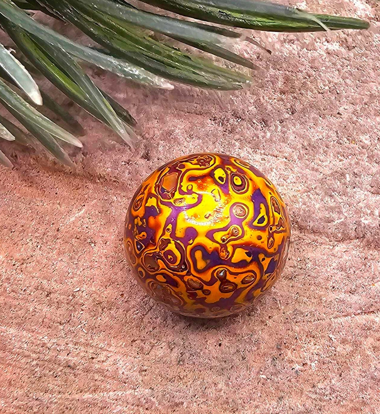 Chinese Nature Tree Lacquer Hand Painted Wood Bead Pendant Necklace
