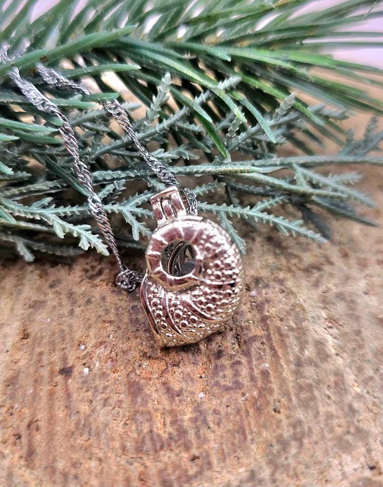 Silver Tone Openable Locket With Crystal Stone Pendant Necklace