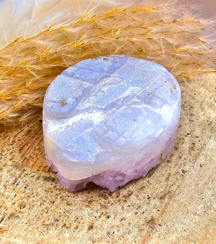 Nature Amethyst Agate Hand Carved CuteHedgehog Decor Figure