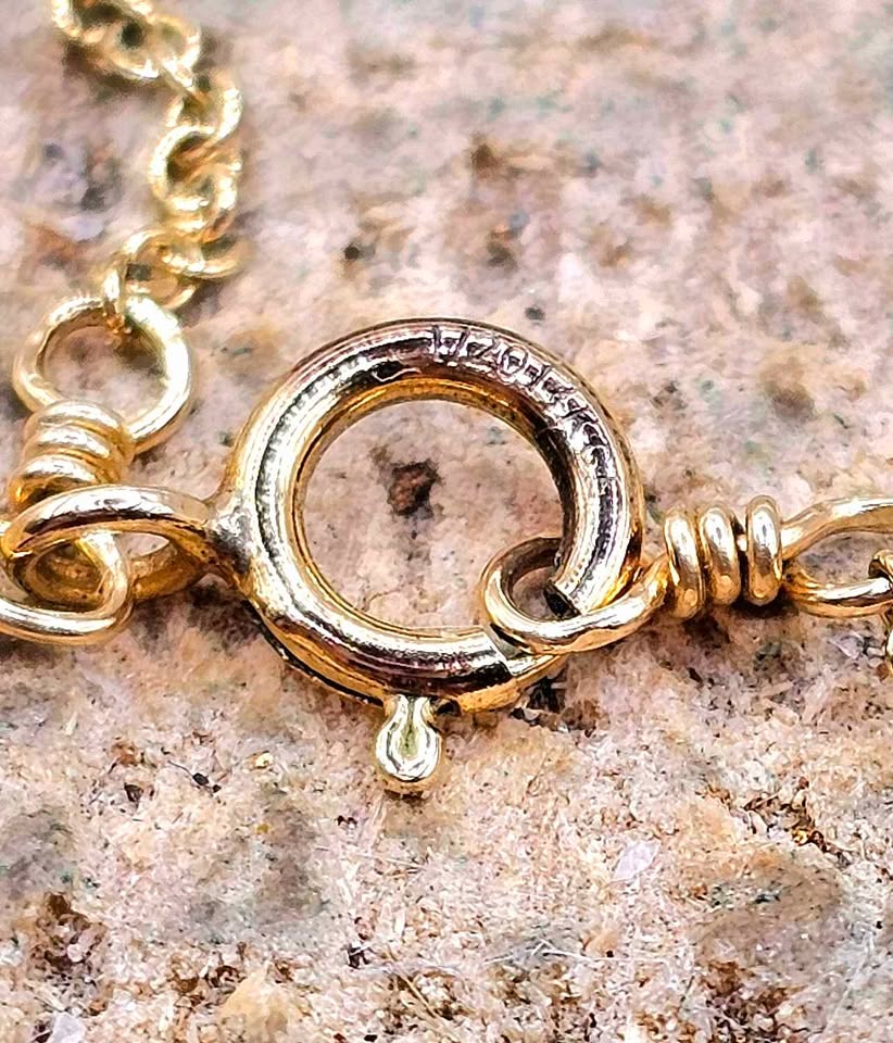 14K Gold Filled Opal Artistic Leaf Pendant With Necklace.