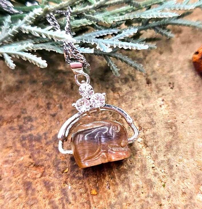 Nature Black Sunstone Hand Carved Flashy Rabbit Pendant Necklace