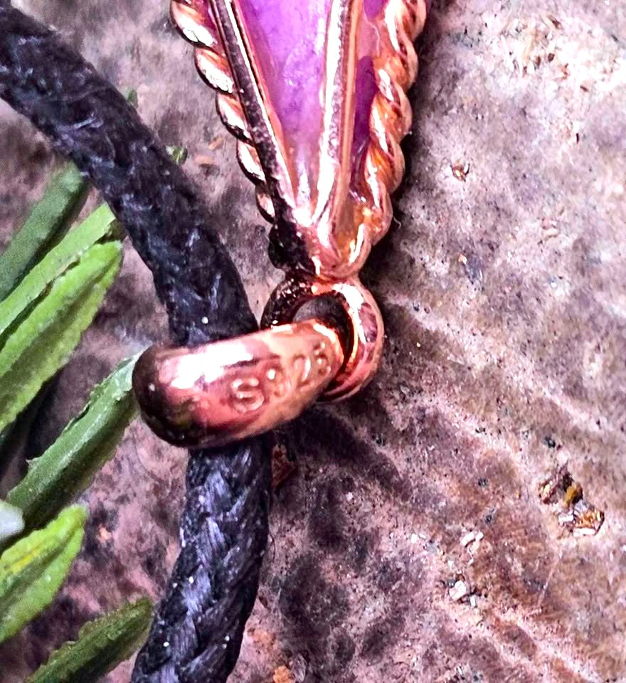 Genuine Sugilite Raw Stone Pendant - My Aura Gemstones