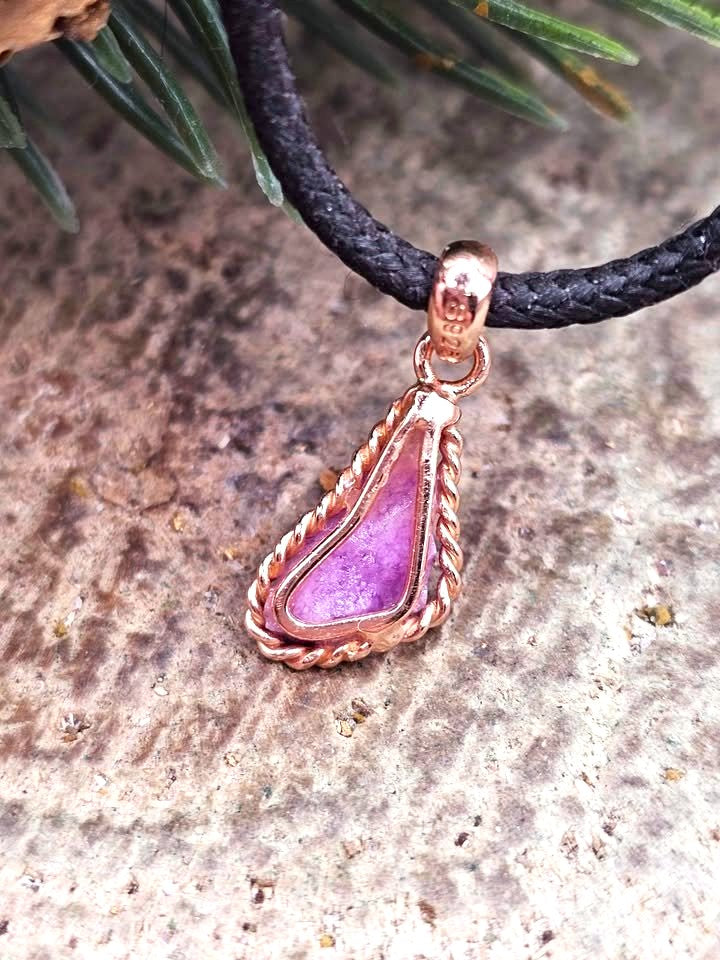 Genuine Sugilite Raw Stone Pendant - My Aura Gemstones