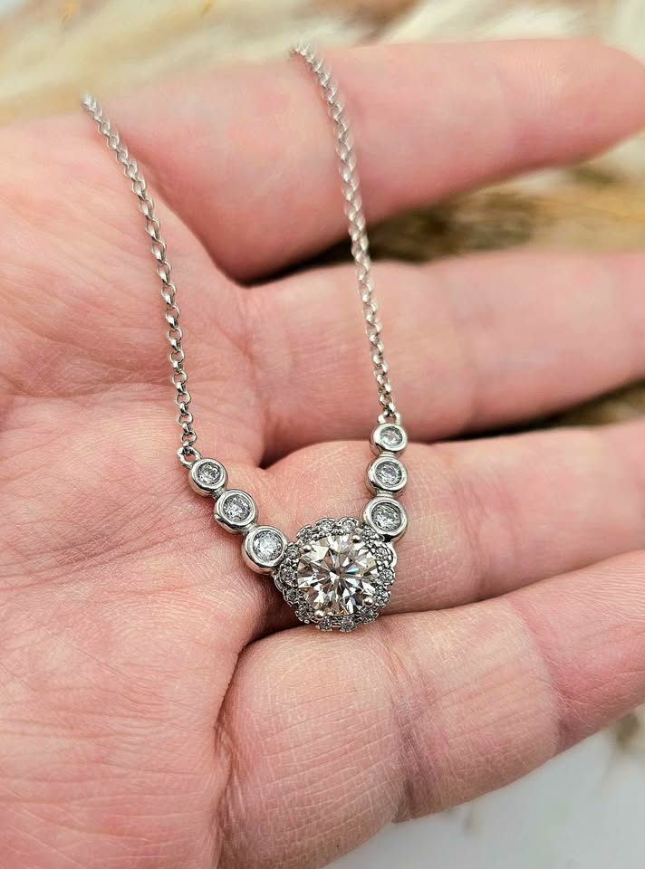 1 ct D Moissanite 8H8A 925 Bracelet