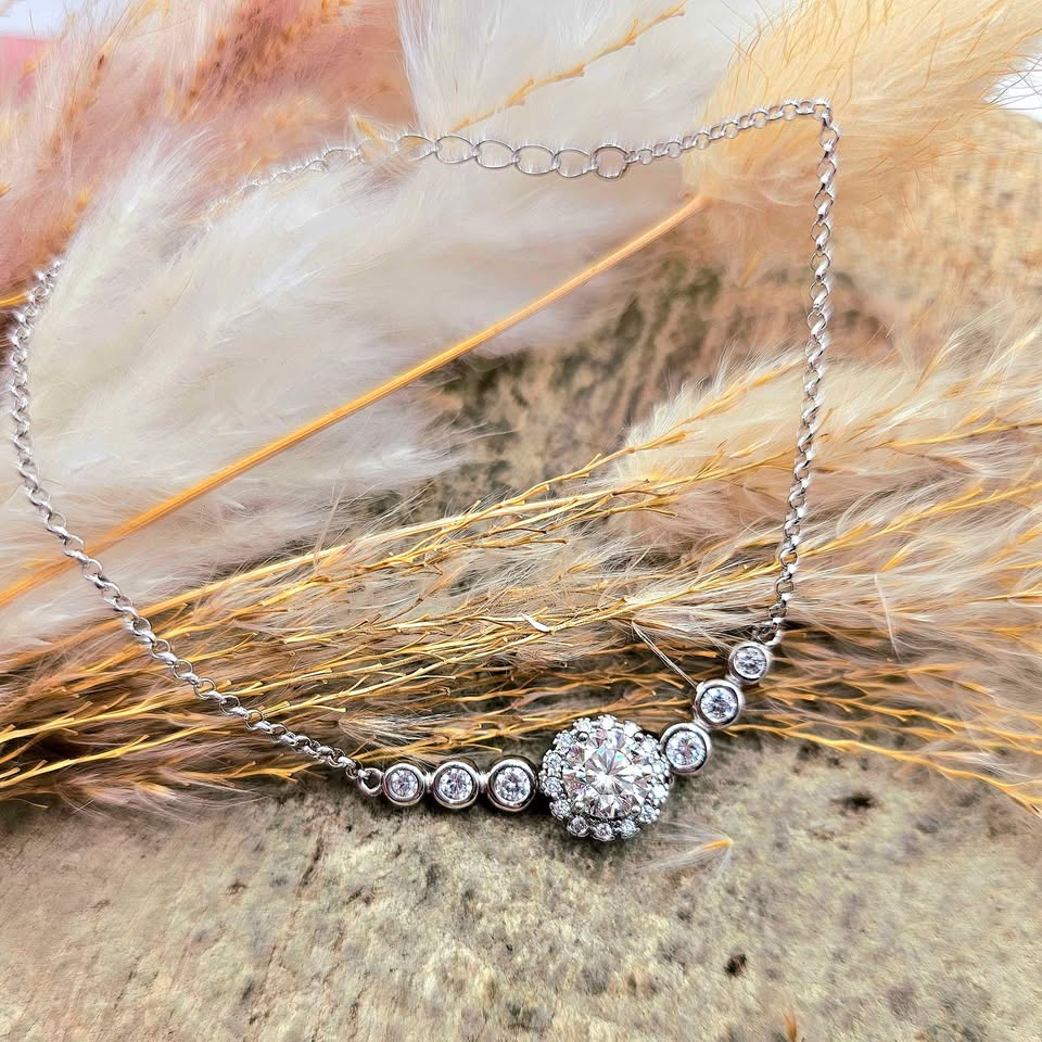 1 ct D Moissanite 8H8A 925 Bracelet