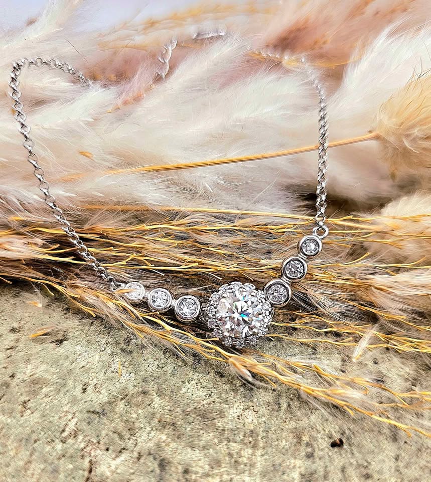 1 ct D Moissanite 8H8A 925 Bracelet