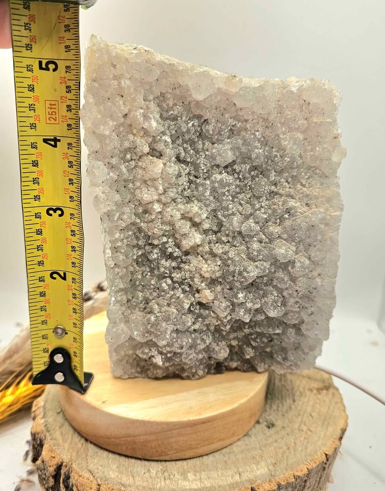 Nature Crystal Geode Cluster 5.5"LED Lamp With Lamp Based