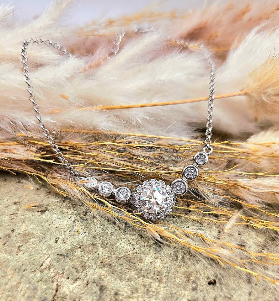 1 ct D Moissanite 8H8A 925 Bracelet