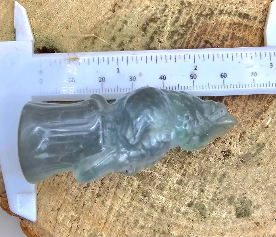 Nature Fluorite Hand Carved Parrot 2.5" Figure