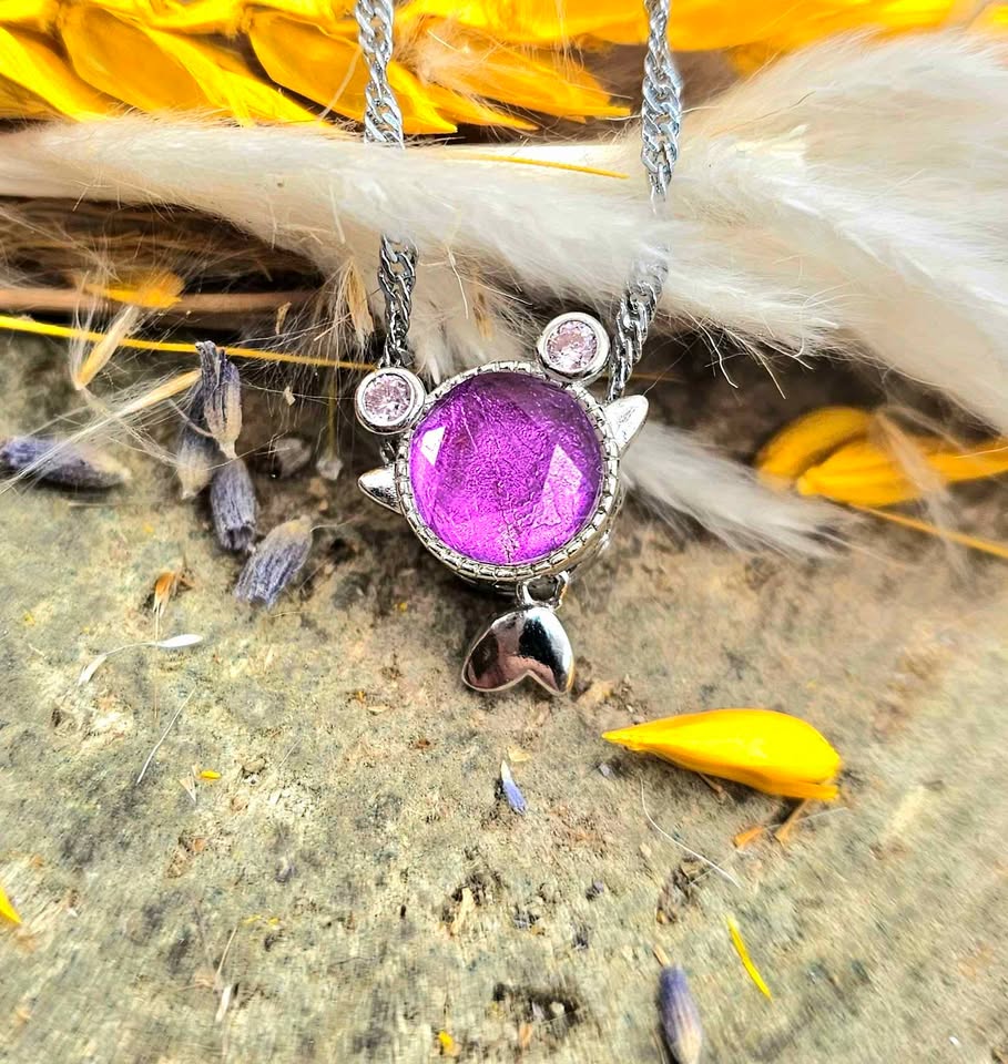 Nature Meteorite 925 Gold Fish Pendant Necklace