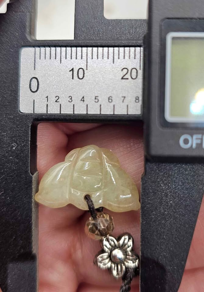 Nature Jade Carved Butterfly Pendant Necklace