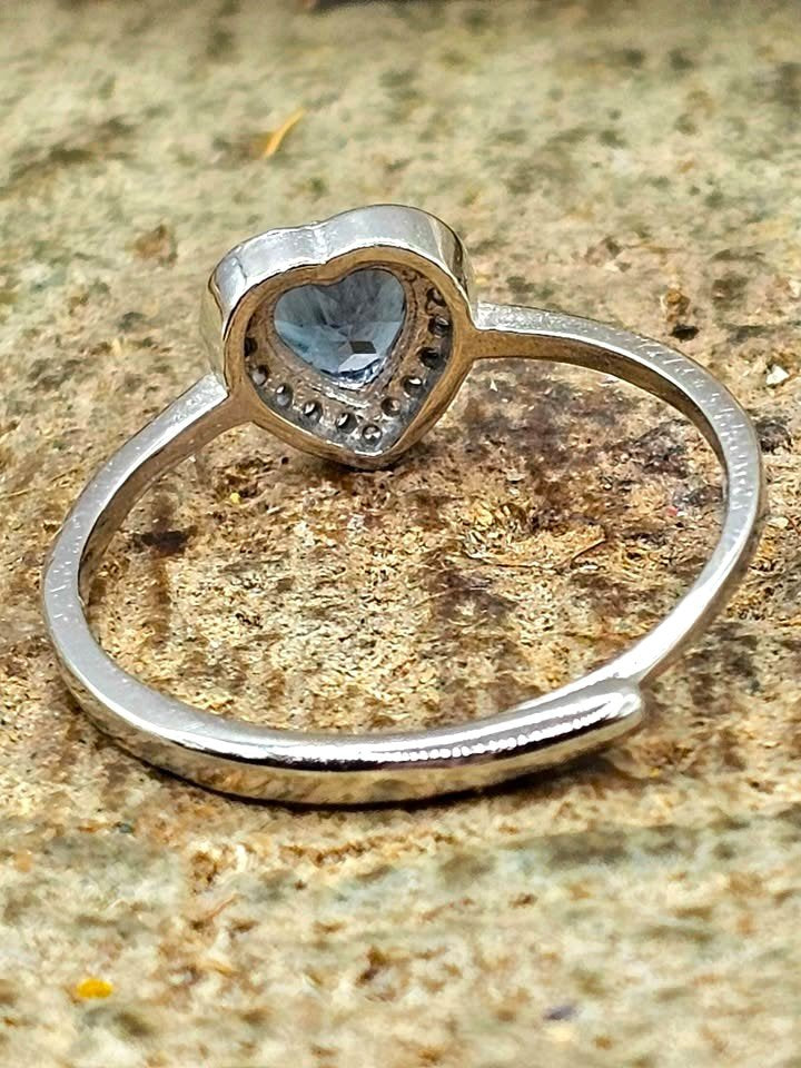 Blue Sapphire Gemstone Statement Adjustable Ring