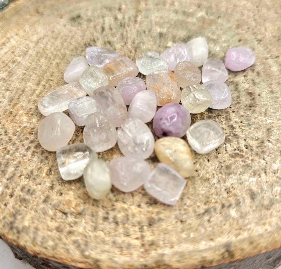 A Bottle Of Nature Kunzite Polished Stone Chips
