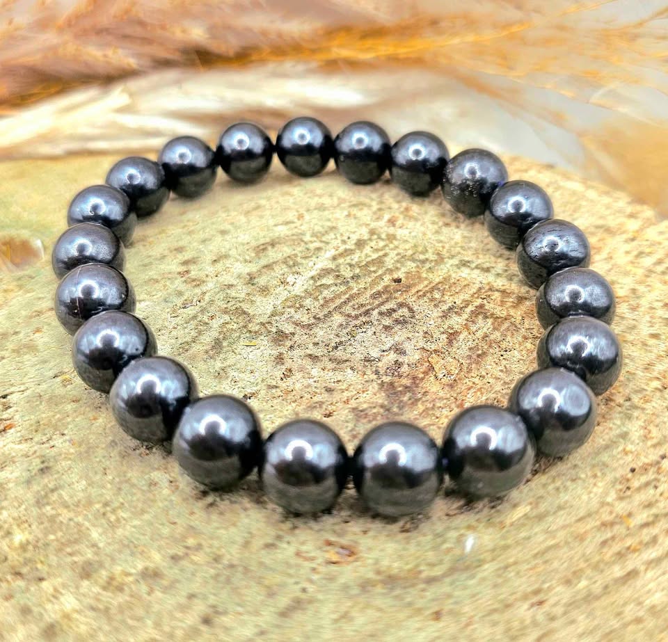 Nature genuine Iron Sugilite 9mm Round Bead Bracelet