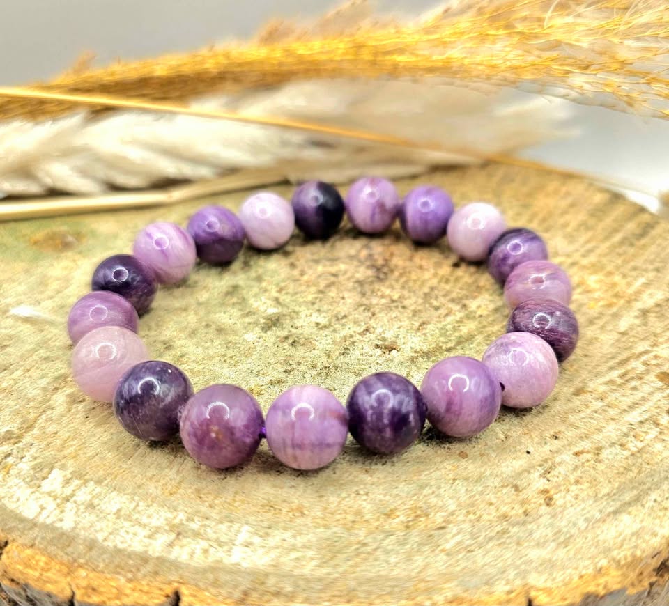 Nature Su Fluorite 10mm Round Beads Bracelet