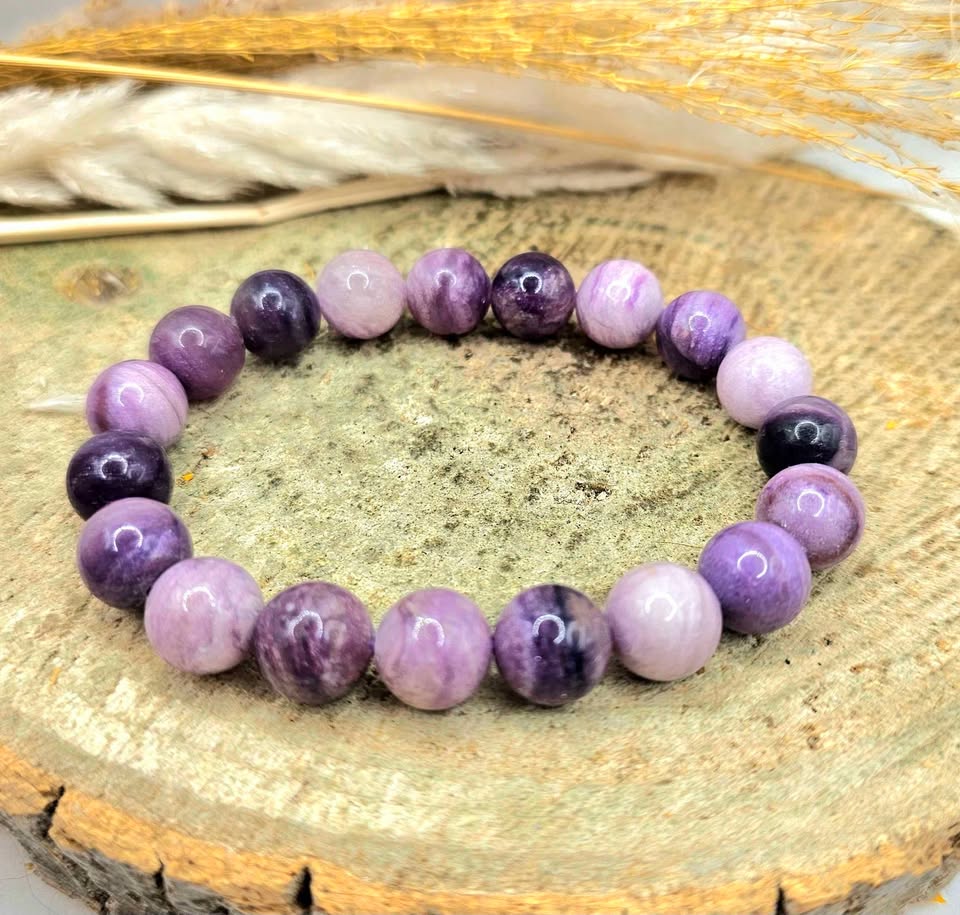Nature Su Fluorite 10mm Round Beads Bracelet