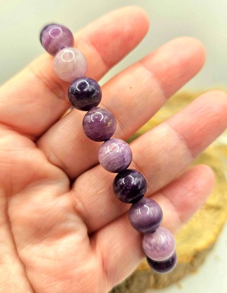 Nature Su Fluorite 10mm Round Beads Bracelet