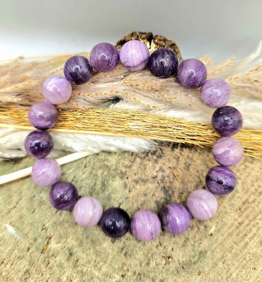 Nature Su Fluorite 10mm Round Beads Bracelet