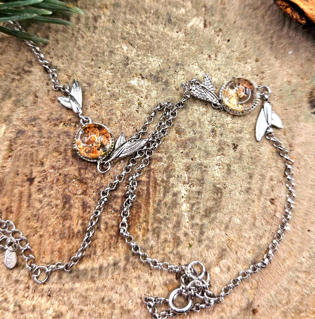 Phantom garden quartz mermaid tail bracelet from the Ocean & Whimsy Set - My Aura Gemstones
