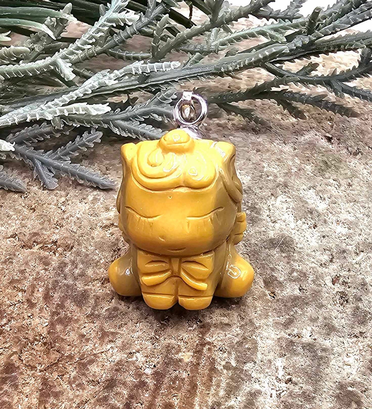Nature Alashan Agate Cute Animals Pendant Necklace