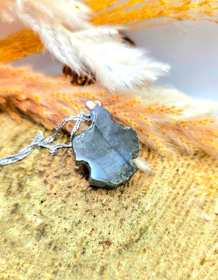 Nature Labradorite Carved Sea Turtle Pendant Necklace