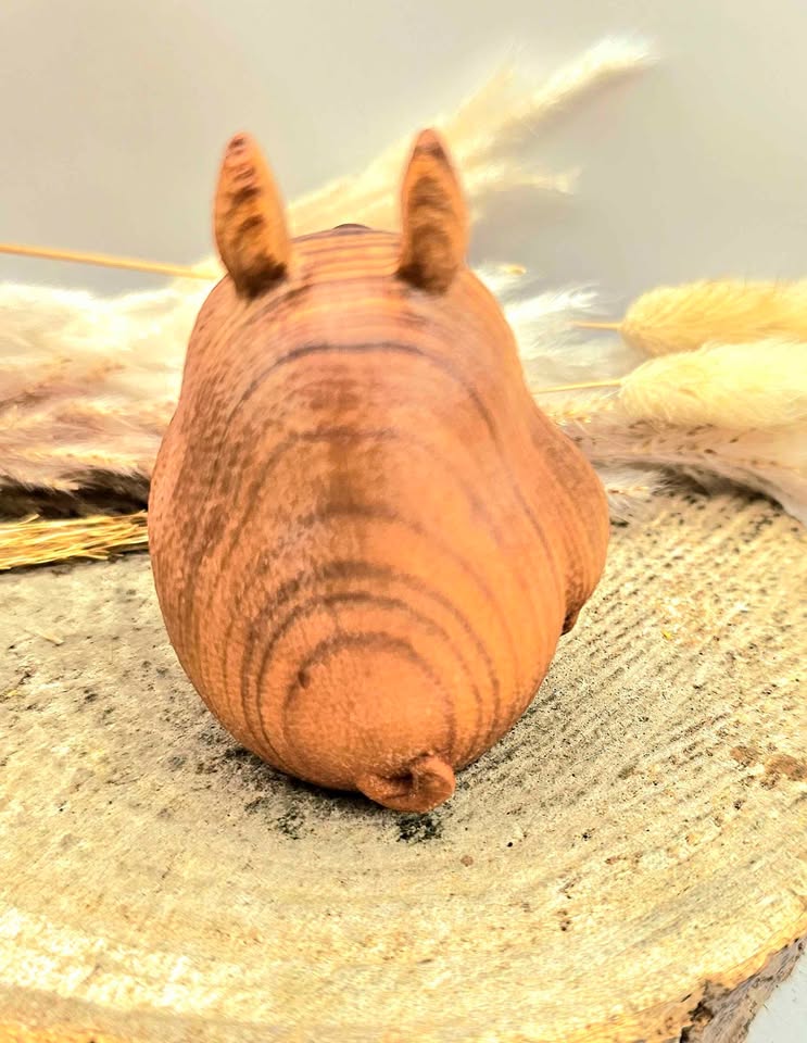Nature Wood Carved Totoro Incense Holder