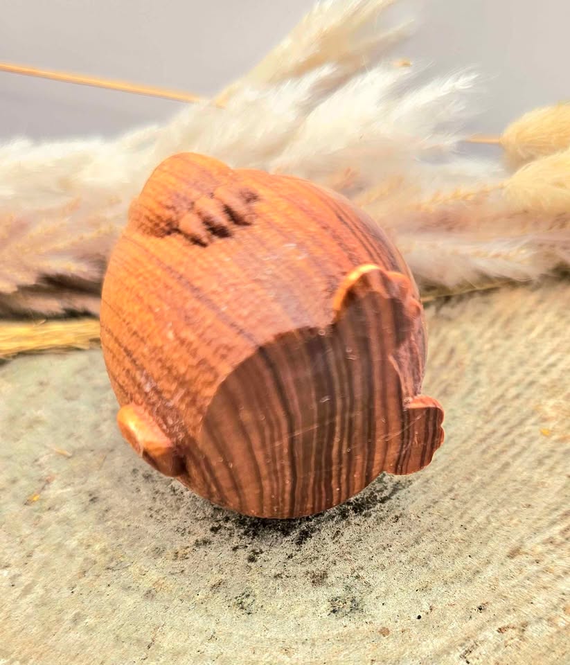 Nature Wood Carved Totoro Incense Holder