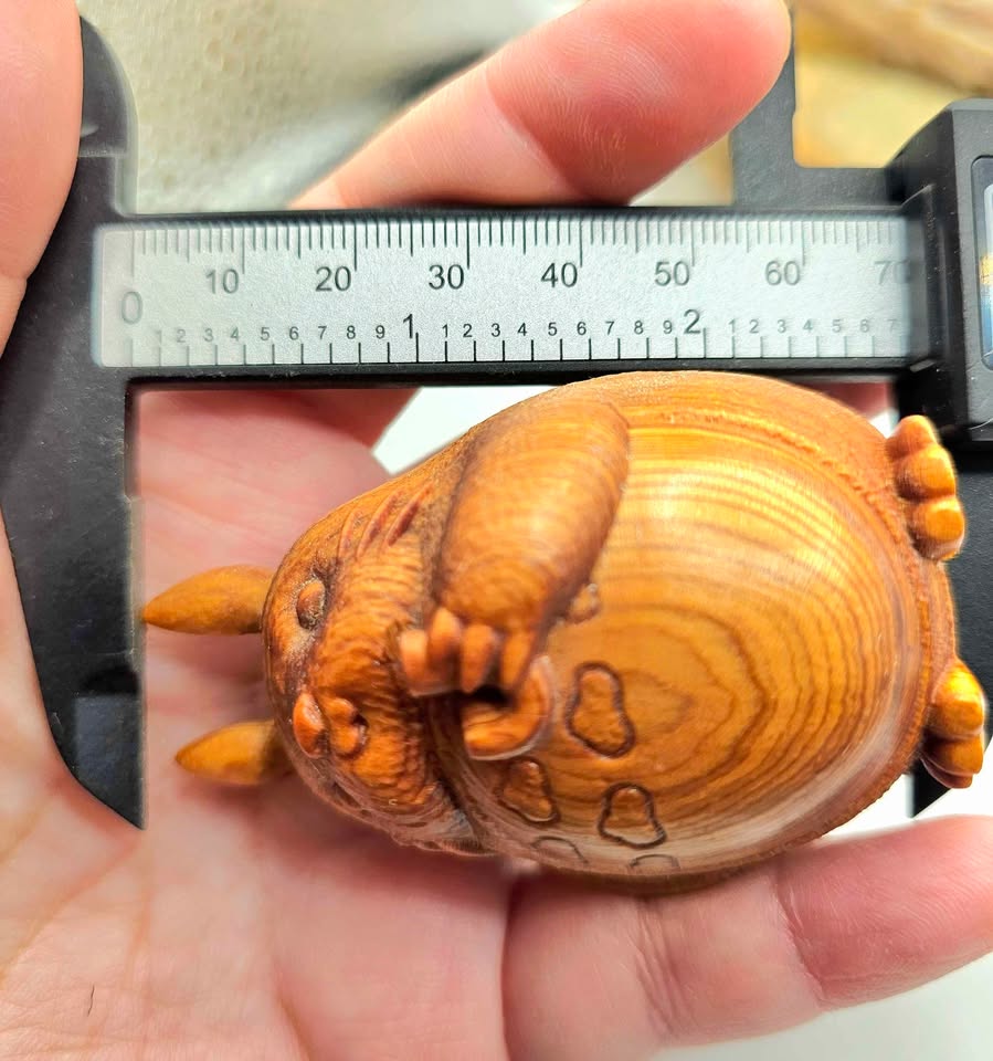 Nature Wood Carved Totoro Incense Holder
