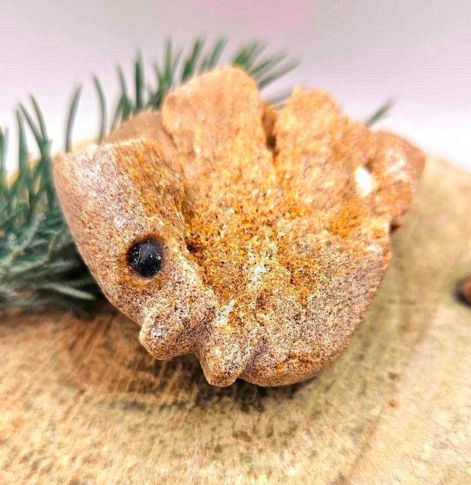 Natural desert rose hand-carved fish crystal decor figure — My Aura Gemstones