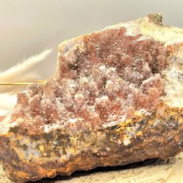 Nature Stalactites Druzy Quartz Cluster Specimen
