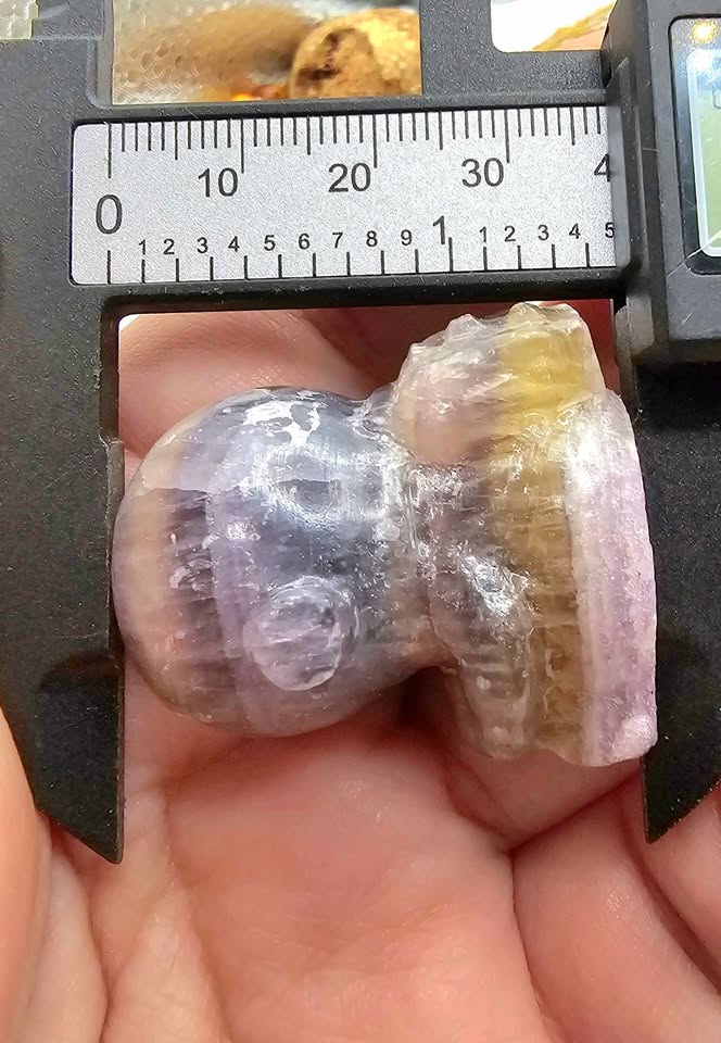 Nature Fluorite Hand Carved Astronaut Figure