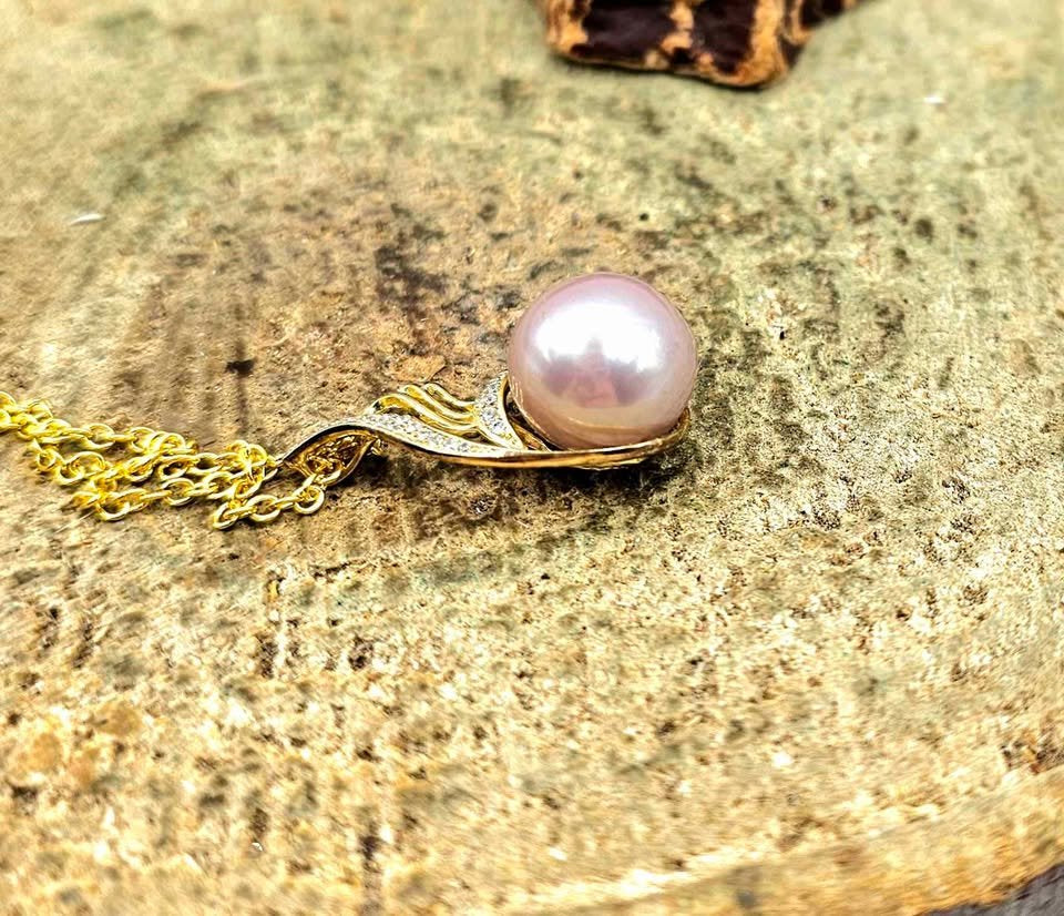 Fresh Water Pink Pearl S925 Pendant Necklace